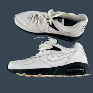 Nike Air Max Women's size 8.5 Sneakers White on White Swoosh 2012 Leather